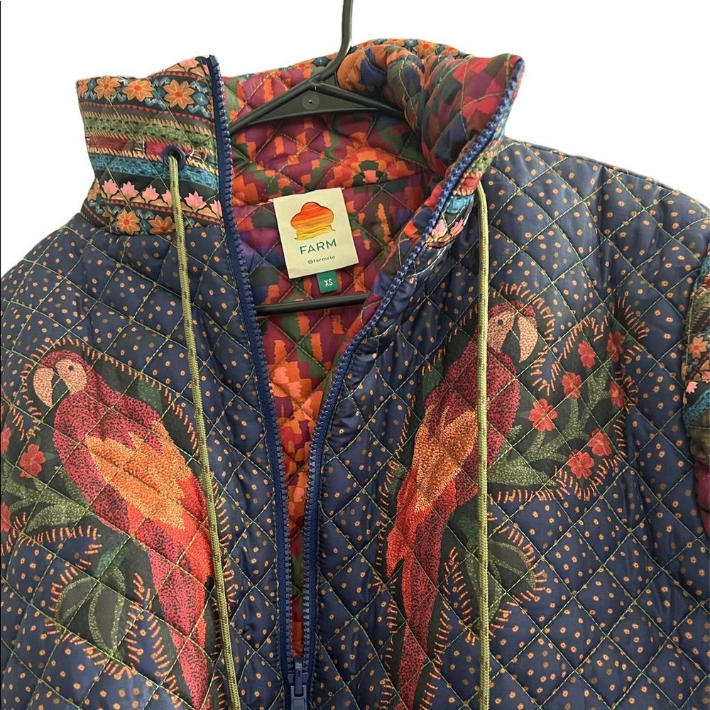 FARM Rio Multicolor Quilted Coat - Picture 7 of 9